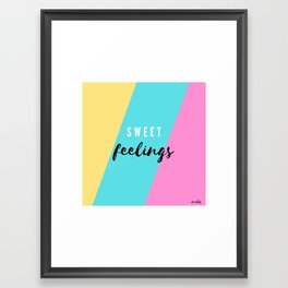 sweet feelings Framed Art Print