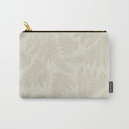 Silver fern on Cream Carry-All Pouch