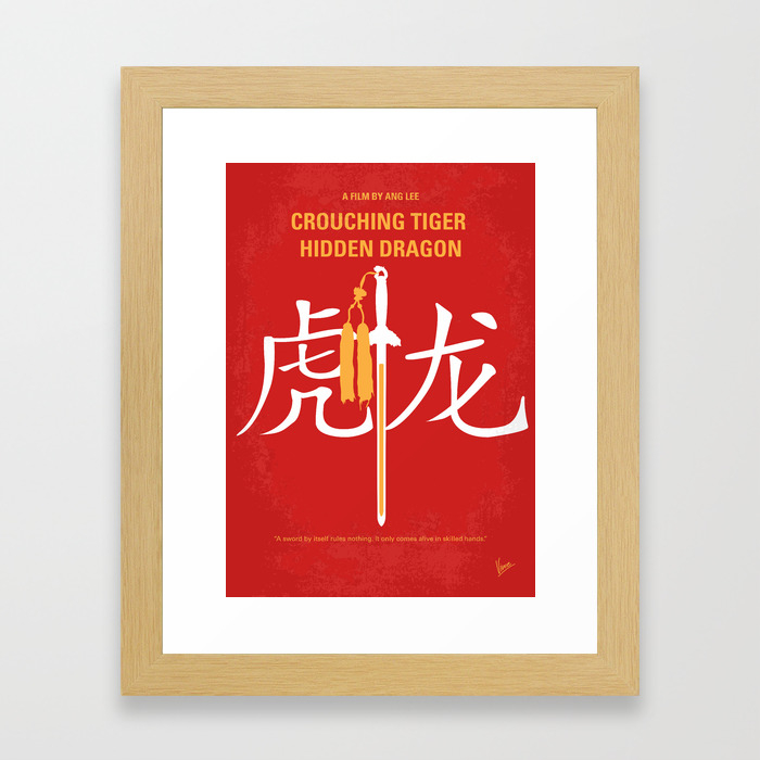 No334 My Crouching Tiger Hidden Dragon Minimal Movie Poster Framed Art Print By Chungkongmmp Society6
