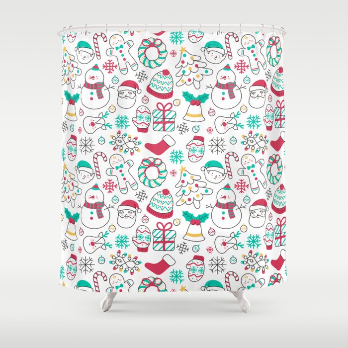 Christmas Pattern 40 Shower Curtain