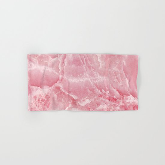 Pink onyx marble Hand & Bath Towel