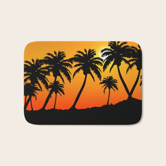 Palm tree Bath Mat