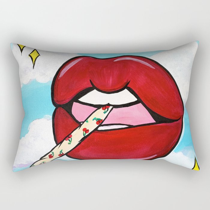 cherry lips Rectangular Pillow