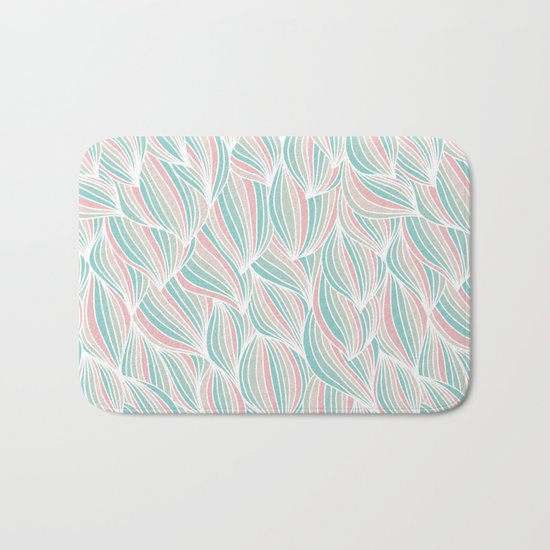 Cool Colorful Ocean Waves Bath Mat