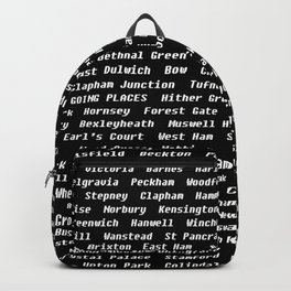 Greater London Backpack | Pop Art, London, Words, Black And White, Text, Digital, Typography, Pattern, Greaterlondon, Graphicdesign 