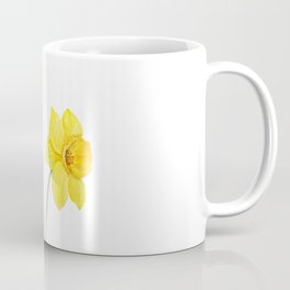 two botanical yellow daffodils watercolor Coffee Mug