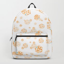 Dots 054 Backpack | Hexagon, Pattern, Art, Painting, Orange, Geometric, Feeling, Life, Blue, Abstract 