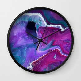 Purple Galaxy 1 Wall Clock