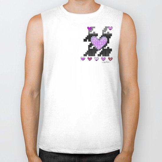 Puppytooth Love Biker Tank