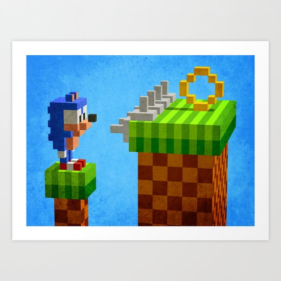 Sonic's dilemma Art Print