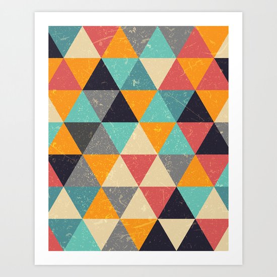 Trianglify Art Print
