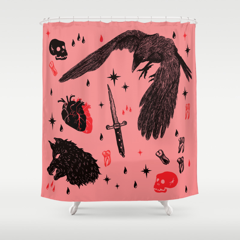 Scary Horror Shower Curtain By Larajane Society6