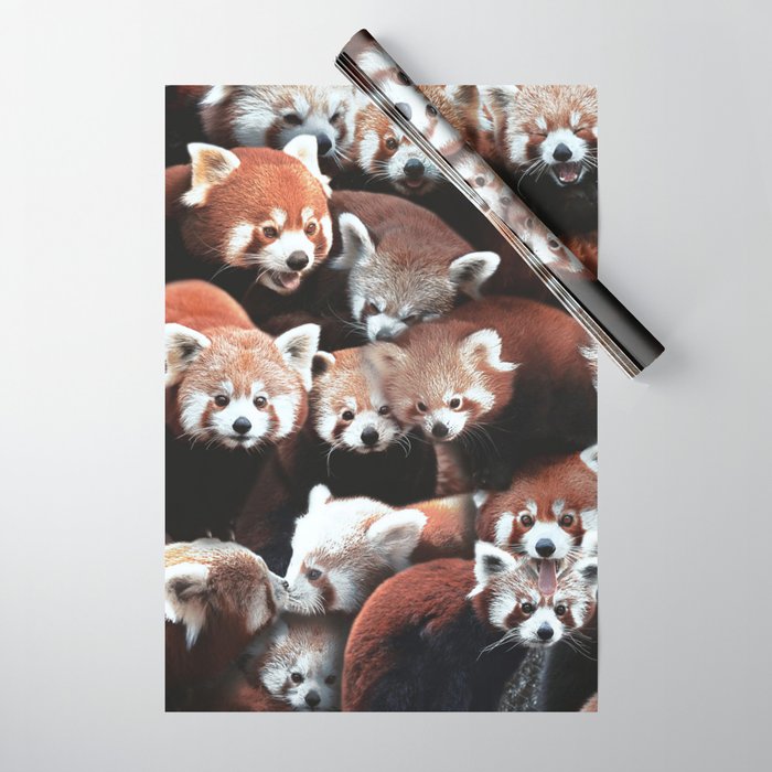 Panda store wrapping paper