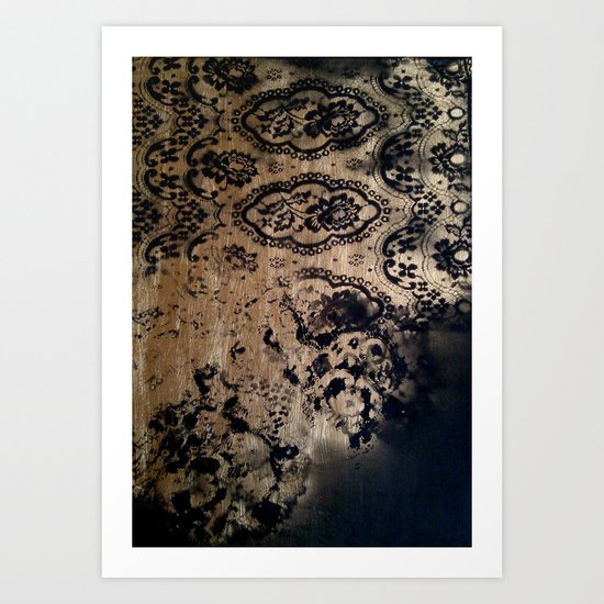 Untitled(gold&black) Art Print