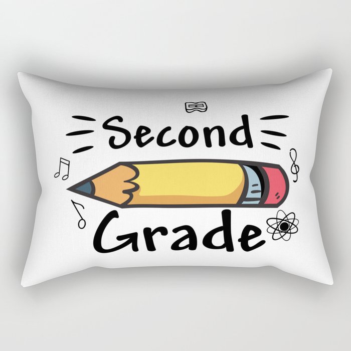 Second Grade Pencil Rectangular Pillow