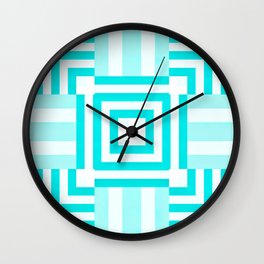 Echo Tartan Pattern 19 Wall Clock