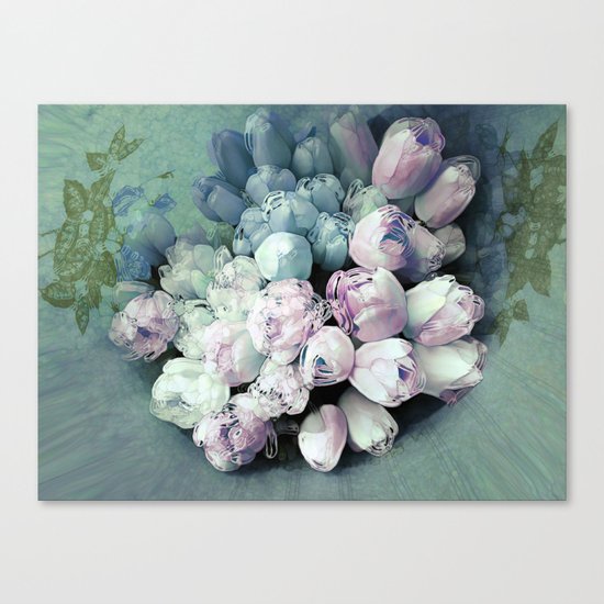 Tulips Antique Canvas Print