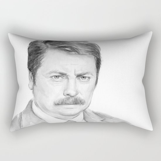 Ron Swanson Rectangular Pillow