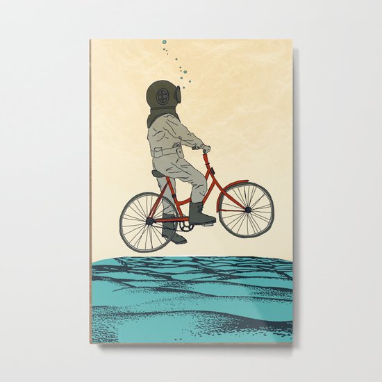 AQUA CYCLE Metal Print