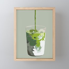 Matcha Latte Framed Mini Art Print