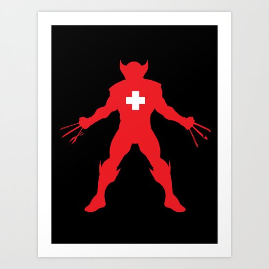 Weapon-Swiss Art Print