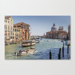 Venice - Grand Canal - Italy - Canal - Venetian - Boat. Little sweet moments. Canvas Print