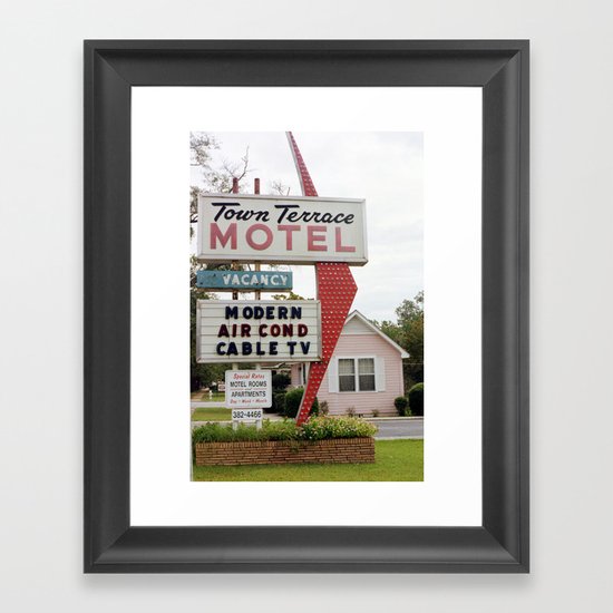 Town Terrace Framed Art Print