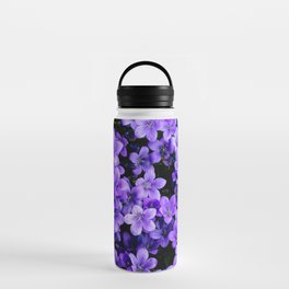 Purple Flowers Water Bottle