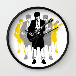 Taking the Lead - white Wall Clock