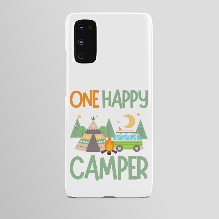 one happy camper first birthday Android Case