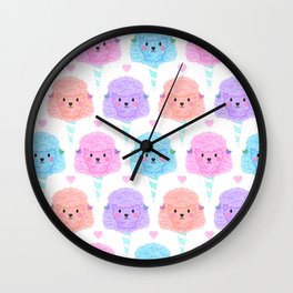 Cotton Candy Dogs Wall Clock