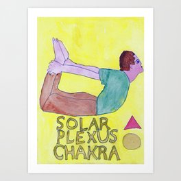 Solar Plexus The Bow Pose Art Print