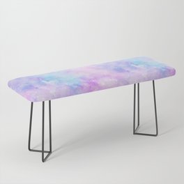 Pink Blue Galaxy Painting Bench