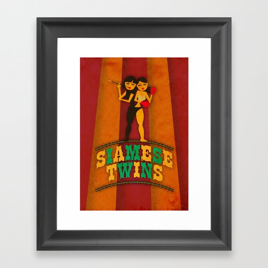 Siamese Twins Framed Art Print