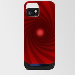 Red Swirl iPhone Card Case