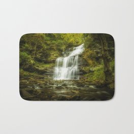 Ricketts Glen Bath Mat | Long Exposure, Trees, Rickettsglen, Photo, Waterfall, Peaceful, River, Mountain, Nature, Foliage 