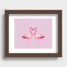 Flamingos Recessed Framed Print
