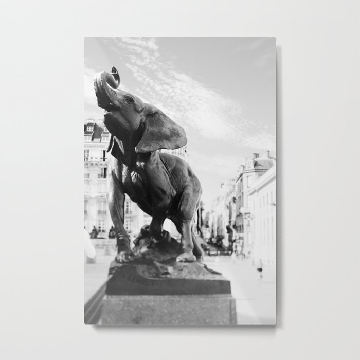 Elephant in Paris Metal Print