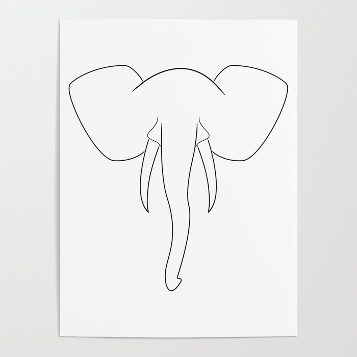 Elegant Elephant Poster
