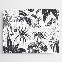 Jungle in black and white Jigsaw Puzzle