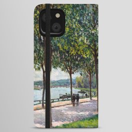 Alfred Sisley - Allee of Chestnut Trees iPhone Wallet Case