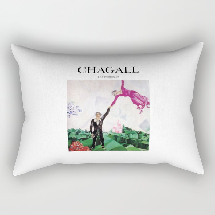 Chagall - The Promenade Rectangular Pillow