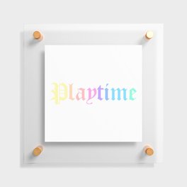 Pastel playtime Floating Acrylic Print
