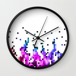 Pixel fire Wall Clock