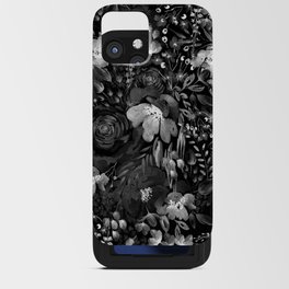 Graphite Floral Chaos iPhone Card Case