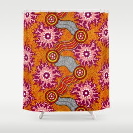 Aboriginal Art Authentic – Journey 2 Shower Curtain