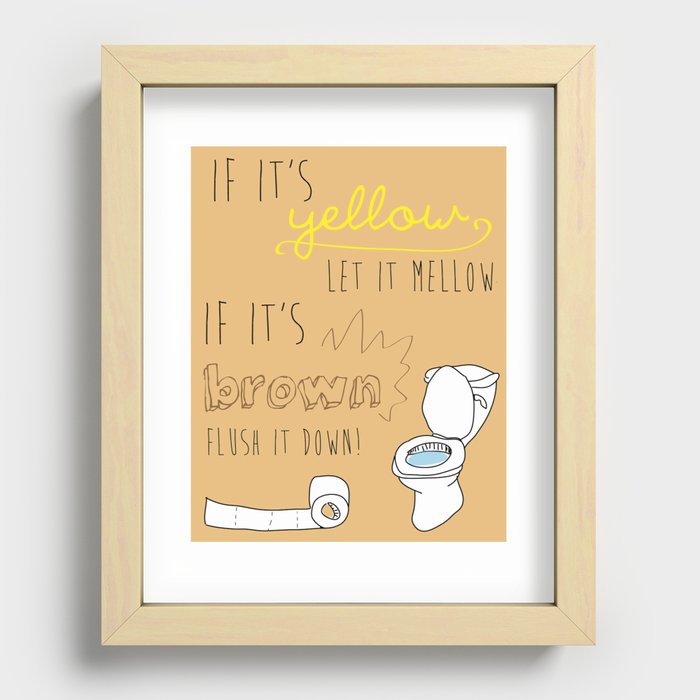 If It's Yellow picture Recessed Framed Print