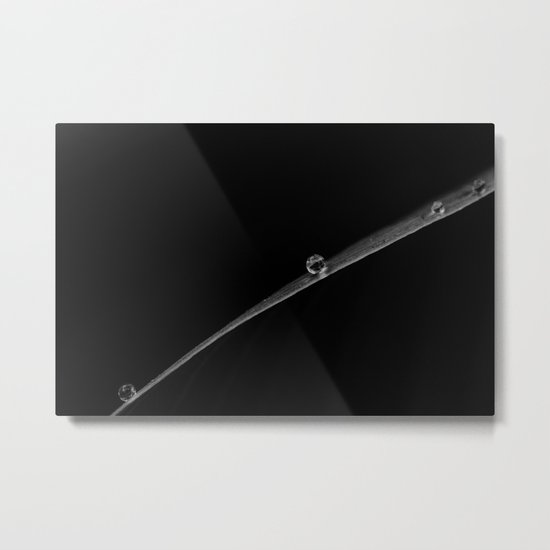 a stripe on black Metal Print
