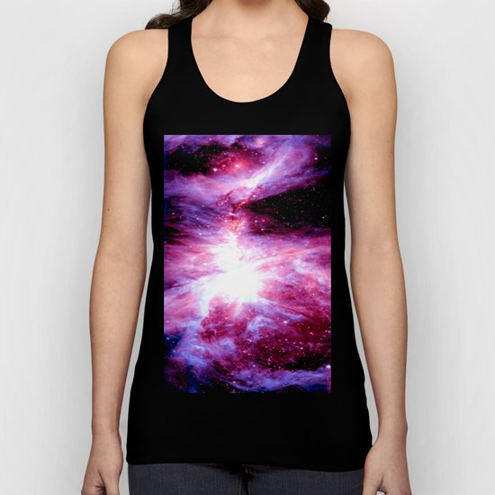Orion nebula Fuchsia Purple Unisex Tank Top
