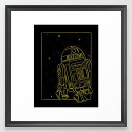 "R2-D2" by Maggie Stephenson Framed Art Print